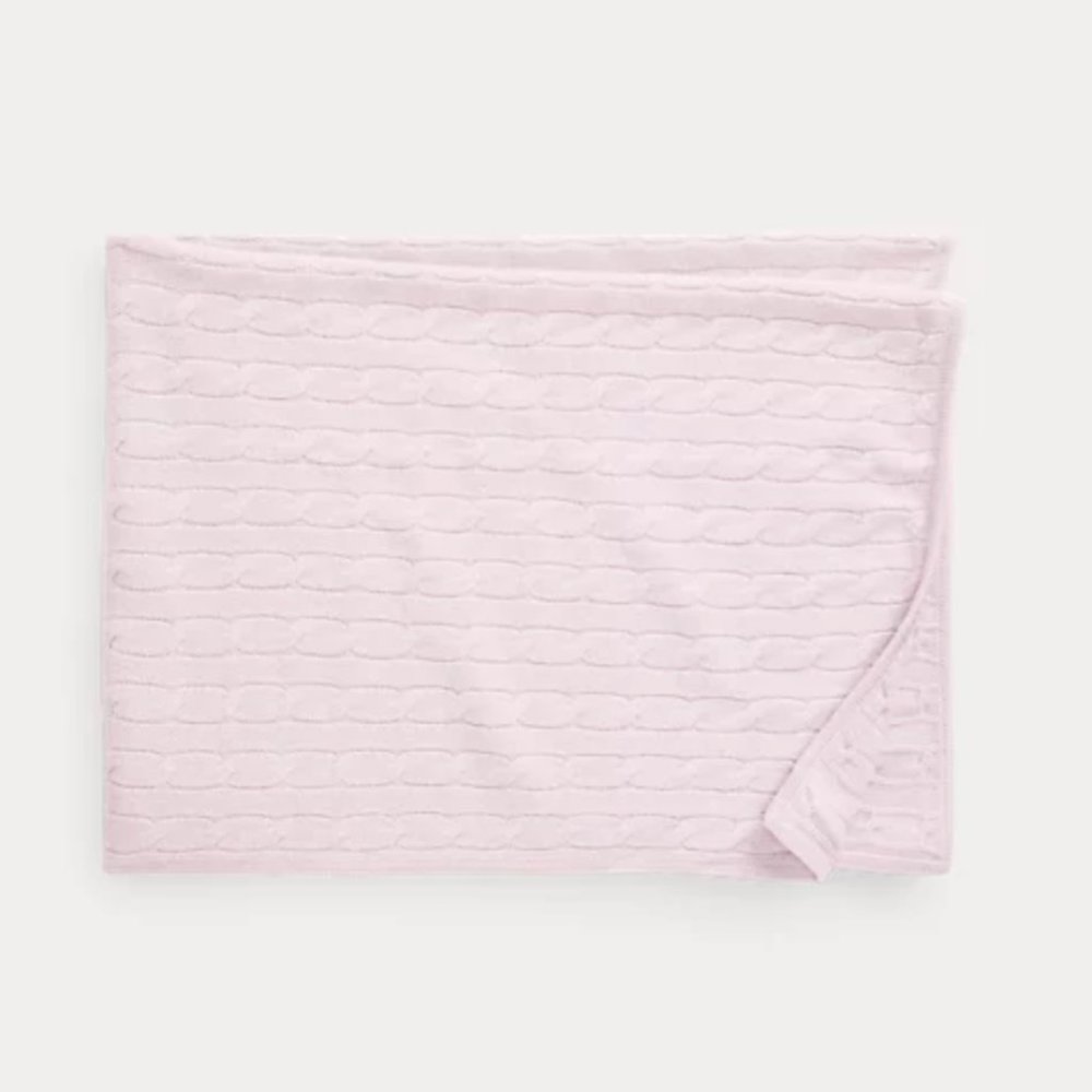 Ralph Lauren Cashmere Baby Blanket Pink